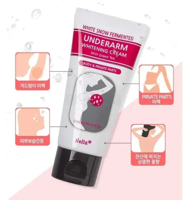 Nella White Snow Fermented Underarm Whitening Cream With Green Tea – 50ml